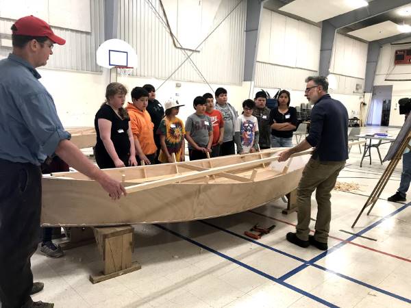 Students at Pictou Landing First Nation get expert instruction on boat building
