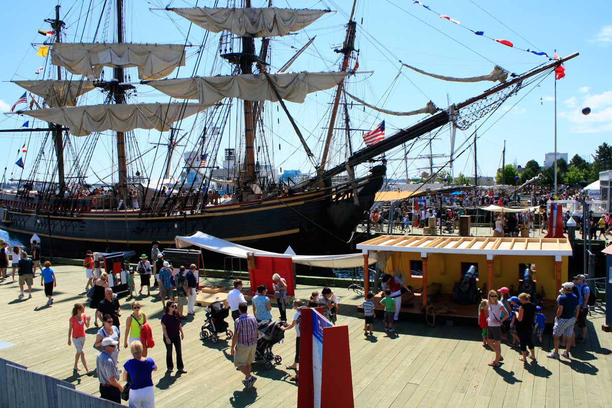 View of Tall Ships from CSS Acadia