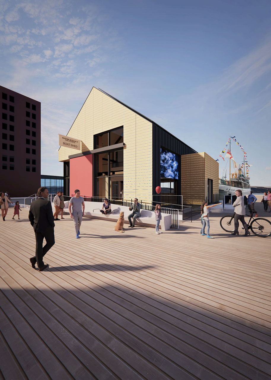 Architects Rendering of New Boat School